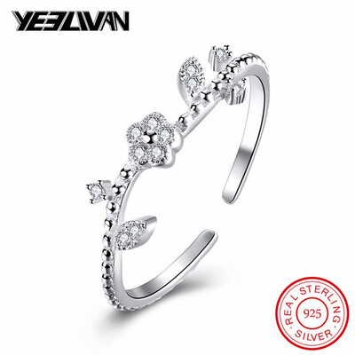 Fashion Elegant Original 925 Sterling Silver Dazzling Daisy Leaf Flower Rings for Women Adjustable Wedding Jewelry anillos mujer
Fashion Elegant Original 925 Sterling Silver Dazzling Daisy Leaf Flower Rings for Women Adjustable Wedding Jewelry anillos mujer