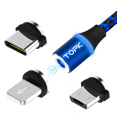 TOPK 1m R-line-R Exquisite Nylon Braided Magnetic Cable LED Indicator Micro & iPhone& type-C Cable
TOPK 1m R-line-R Exquisite Nylon Braided Magnetic Cable LED Indicator Micro & iPhone& type-C Cable