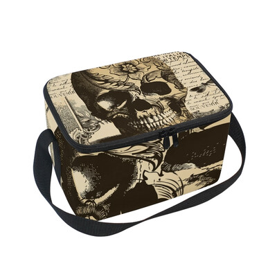 ALAZA Lunch Box Retro Vintage Skull Insulated Lunch Bag Large Cooler Tote Bagfor Men Women
ALAZA Lunch Box Retro Vintage Skull Insulated Lunch Bag Large Cooler Tote Bagfor Men Women