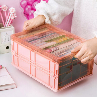 Xiangyou Town Collapsible Storage Box Book Box Student High School Dormitory Book Storage Box Plastic Clothes Organizer Transparent Storage Box Medium Nordic Powder
Xiangyou Town Collapsible Storage Box Book Box Student High School Dormitory Book Storage Box Plastic Clothes Organizer Transparent Storage Box Medium Nordic Powder