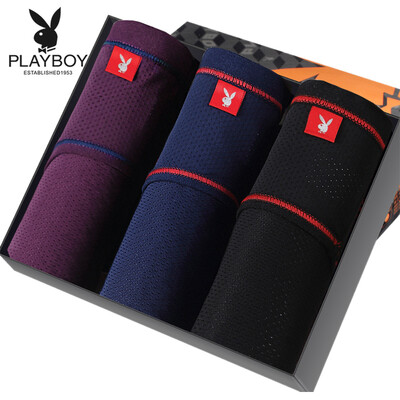 Playboy triangle briefs mens ice mesh eyes mens underwear high fork middle waist easy to wash quick-drying models D3642 multi-color 3 loaded
Playboy triangle briefs mens ice mesh eyes mens underwear high fork middle waist easy to wash quick-drying models D3642 multi-color 3 loaded