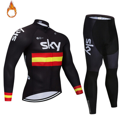 2018 pro team Sky winter thermal fleece cycling jersey bicycle clothing set ropa ciclismo invierno MTB bike jersey bib pants kit
2018 pro team Sky winter thermal fleece cycling jersey bicycle clothing set ropa ciclismo invierno MTB bike jersey bib pants kit