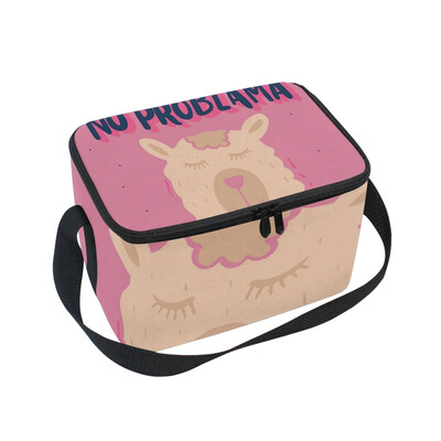 Lunch Box Insulated Lunch Bag Large Cooler Llama In The Pink Background Tote Bagfor Kids Men Women
Lunch Box Insulated Lunch Bag Large Cooler Llama In The Pink Background Tote Bagfor Kids Men Women