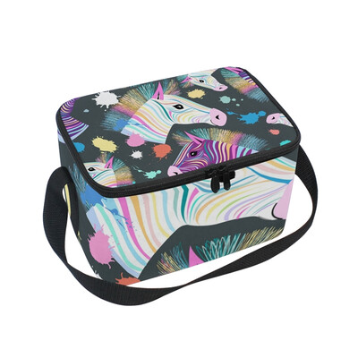 ALAZA Lunch Box Insulated Lunch Bag Large Cooler Tote Bag Colorful Zebras for Men Women Girls Boys
ALAZA Lunch Box Insulated Lunch Bag Large Cooler Tote Bag Colorful Zebras for Men Women Girls Boys