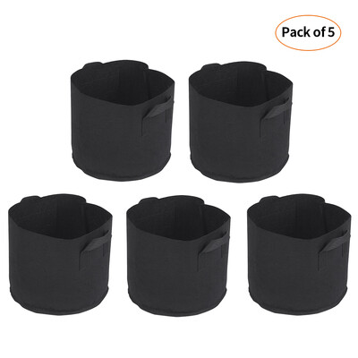5pcsset Grow Bags with Handles Nonwoven Grow Bags Set Fabric Grow Bags Gardening Accessory
5pcsset Grow Bags with Handles Nonwoven Grow Bags Set Fabric Grow Bags Gardening Accessory