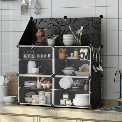 Silk kitchen rack multi-function cupboard multi-layer storage floor shelf sideboard
Silk kitchen rack multi-function cupboard multi-layer storage floor shelf sideboard