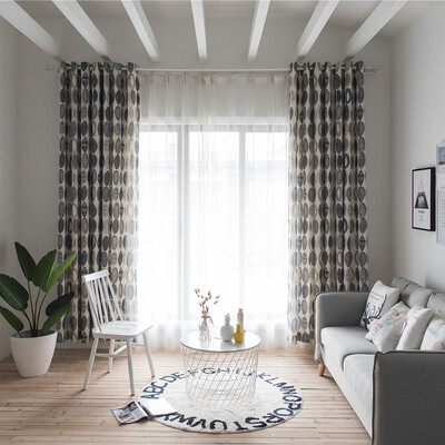 Fashionable Simple Circles Pattern Curtain Living Room Bedroom Balcony Kitchen Hotel Window Decorative Curtain
Fashionable Simple Circles Pattern Curtain Living Room Bedroom Balcony Kitchen Hotel Window Decorative Curtain