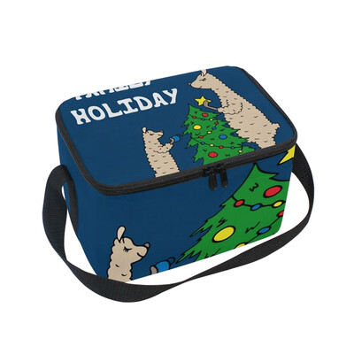 ALAZA Lunch Box Insulated Lunch Bag Large Cooler Family Lama And Christmas Tree Tote Bag
ALAZA Lunch Box Insulated Lunch Bag Large Cooler Family Lama And Christmas Tree Tote Bag