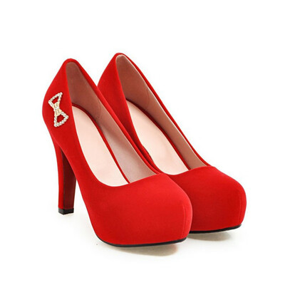IDIFU Womens Fashion Faux Suede Rhinestone Bow Round Toe OL Work Shoes Chunky High Heel Platform Slip on Pumps
IDIFU Womens Fashion Faux Suede Rhinestone Bow Round Toe OL Work Shoes Chunky High Heel Platform Slip on Pumps