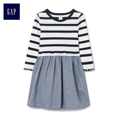 GAP flagship store female cotton striped round neck long sleeve dress 356572 navy blue stripe 18-24M
GAP flagship store female cotton striped round neck long sleeve dress 356572 navy blue stripe 18-24M