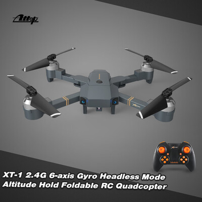 Attop XT-1 WIFI 24G 6-axis Gyro FPV 20MP Camera 3D Flip Altitude Hold Foldable RC Quadcopter
Attop XT-1 WIFI 24G 6-axis Gyro FPV 20MP Camera 3D Flip Altitude Hold Foldable RC Quadcopter