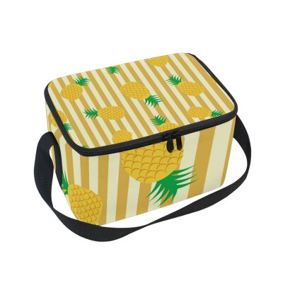 ALAZA Lunch Box Insulated Lunch Bag Large Cooler Tote Bag Pineapple Stripe for Men Women Girls Boys
ALAZA Lunch Box Insulated Lunch Bag Large Cooler Tote Bag Pineapple Stripe for Men Women Girls Boys