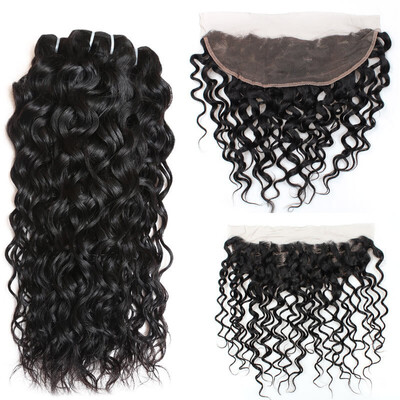 Ishow 7A Water Wave Bundles with Frontal Brazilian Hair Bundles with Frontal Ear to Ear Lace Frontal with 4Bundles
Ishow 7A Water Wave Bundles with Frontal Brazilian Hair Bundles with Frontal Ear to Ear Lace Frontal with 4Bundles
