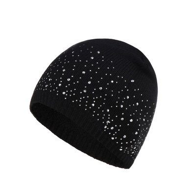 Winter Warm Knitted Crochet Wool Hat Women Skull Rhinestone Beanie Cap Slouchy Skiing Hat dark grey
Winter Warm Knitted Crochet Wool Hat Women Skull Rhinestone Beanie Cap Slouchy Skiing Hat dark grey
