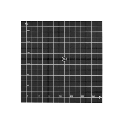 300 300mm Heat Bed Sticker Sheet Hot Bed Platform Build Surface Tape with 11 Coordinate for 3D Printer Creality CR-10CR-10S
300 300mm Heat Bed Sticker Sheet Hot Bed Platform Build Surface Tape with 11 Coordinate for 3D Printer Creality CR-10CR-10S