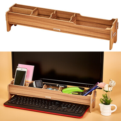 Desktop Multifunctional Monitor Riser Stand with Storage Slolts for Stationeries Keyboard Office School Home Supplies
Desktop Multifunctional Monitor Riser Stand with Storage Slolts for Stationeries Keyboard Office School Home Supplies