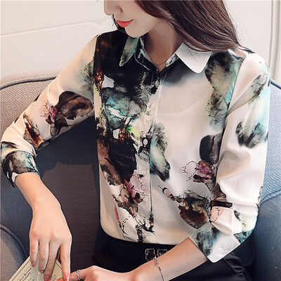 Fashion Women Tops&Blouses 2018 Long Sleeves Chiffon Blouse Shirt Women Print OL Blouse
Fashion Women Tops&Blouses 2018 Long Sleeves Chiffon Blouse Shirt Women Print OL Blouse