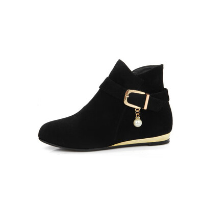 IDIFU Womens Sweet Strappy Buckle Round Toe Booties Wedge Low Heel Side Zipper Ankle Boots
IDIFU Womens Sweet Strappy Buckle Round Toe Booties Wedge Low Heel Side Zipper Ankle Boots