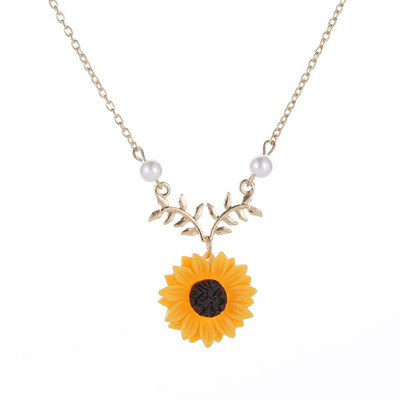 Fashion Rose Gold Sunflower Leaf Branch Necklace Charm Gold Plated Twig Pendant Necklace Women Jewelry Accessories Gifts
Fashion Rose Gold Sunflower Leaf Branch Necklace Charm Gold Plated Twig Pendant Necklace Women Jewelry Accessories Gifts