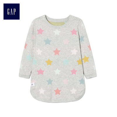 GAP flagship store childrens clothing baby girl star pattern round neck long-sleeved knit dress 404881 color 12-18M
GAP flagship store childrens clothing baby girl star pattern round neck long-sleeved knit dress 404881 color 12-18M