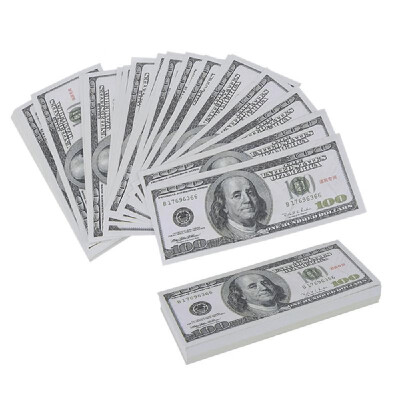 100PCS Dollar Bill Souvenir Banknote Commemorative Banknotes Realistic Fake Play Money
100PCS Dollar Bill Souvenir Banknote Commemorative Banknotes Realistic Fake Play Money