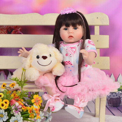 22 Inch Lifelike Princess Girl Doll Reborn Silicone Soft Cotton Body Preemie Baby Doll Toy For Kid Xmas Gift Menina Brinquedos
22 Inch Lifelike Princess Girl Doll Reborn Silicone Soft Cotton Body Preemie Baby Doll Toy For Kid Xmas Gift Menina Brinquedos