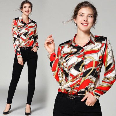 L XL XXL vintage new spring 2019 women blouse shirt long sleeve white red print office top lady
L XL XXL vintage new spring 2019 women blouse shirt long sleeve white red print office top lady