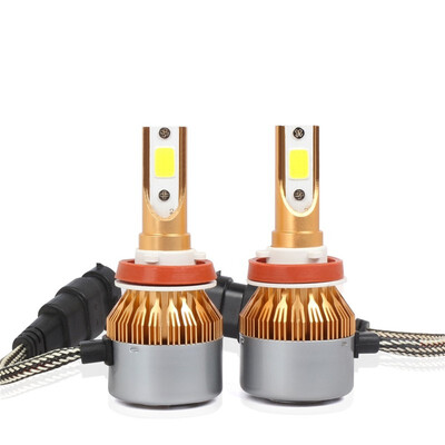 H8 C6G 2PCS Led Cob LED Chip Car Headlamp 36W 6500k White Light 8000LM Car Bulb Fog Light Gold
H8 C6G 2PCS Led Cob LED Chip Car Headlamp 36W 6500k White Light 8000LM Car Bulb Fog Light Gold