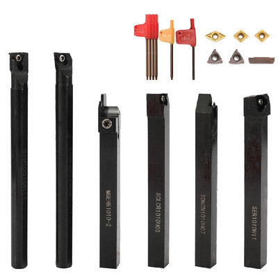 10mm 6PCS DIY Hard Alloy With Carbide Insert Wrench Shank Lathe Holder Boring Bar CNC Tools Set Turning Tool
10mm 6PCS DIY Hard Alloy With Carbide Insert Wrench Shank Lathe Holder Boring Bar CNC Tools Set Turning Tool