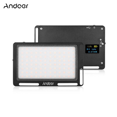 Andoer Portable LED Video Light Panel Camera Fill Light Built-in 2800mAh Battery with OLED Screen 14 Inch Screw Hole 3500K-5700K
Andoer Portable LED Video Light Panel Camera Fill Light Built-in 2800mAh Battery with OLED Screen 14 Inch Screw Hole 3500K-5700K