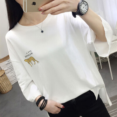 JOY OF JOY Jingdong Womens 2019 Summer Korean Letter Print T-Shirt Loose Simple Bottoming Shirt Top Women JWTD191860 White
JOY OF JOY Jingdong Womens 2019 Summer Korean Letter Print T-Shirt Loose Simple Bottoming Shirt Top Women JWTD191860 White