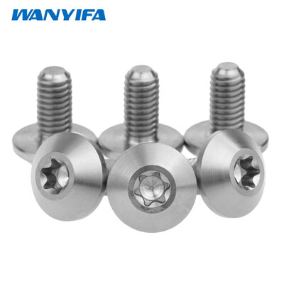 Wanyifa M6x12mm Titanium Bolts Screws Button Torx Head Bicycle Motorcycle Disc Brake pack of 6
Wanyifa M6x12mm Titanium Bolts Screws Button Torx Head Bicycle Motorcycle Disc Brake pack of 6