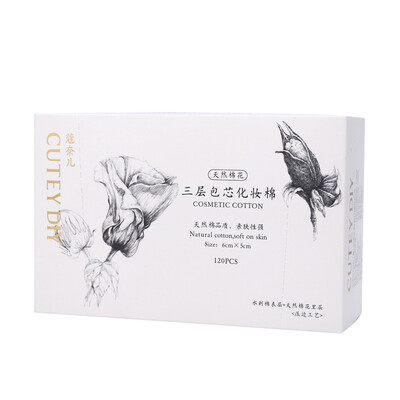 CUTEY DIY 120 three-layer core-coated cotton sponge spur cotton surface cotton padded cotton cotton makeup remover cotton wet cleansing face cleansing
CUTEY DIY 120 three-layer core-coated cotton sponge spur cotton surface cotton padded cotton cotton makeup remover cotton wet cleansing face cleansing