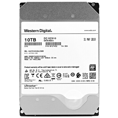 Western Digital 10TB SATA6Gbs 7200 to 256M Helium Sealed Enterprise Hard Drive HUH721010ALE600
Western Digital 10TB SATA6Gbs 7200 to 256M Helium Sealed Enterprise Hard Drive HUH721010ALE600