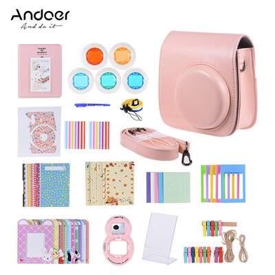 Andoer 14 in 1 Accessories Kit for Fujifilm Instax Mini 888s9 w Camera CaseStrapStickerSelfie Lens5Colored FilterAlbum
Andoer 14 in 1 Accessories Kit for Fujifilm Instax Mini 888s9 w Camera CaseStrapStickerSelfie Lens5Colored FilterAlbum