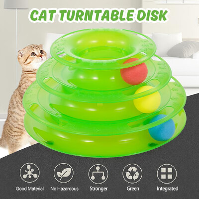 3 Layers Cat Track Tower Track Toy Interactive Trilaminar Turntable Crazy Ball Disk Toy for Kitten Pet
3 Layers Cat Track Tower Track Toy Interactive Trilaminar Turntable Crazy Ball Disk Toy for Kitten Pet