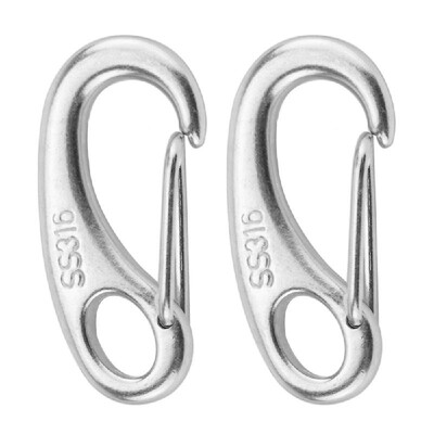 2PCS Marine Boat Stainless Steel Spring Snap Hook Clips Quick Link Carabiner Buckle Eye Shackle Lobster Claw Clasps
2PCS Marine Boat Stainless Steel Spring Snap Hook Clips Quick Link Carabiner Buckle Eye Shackle Lobster Claw Clasps