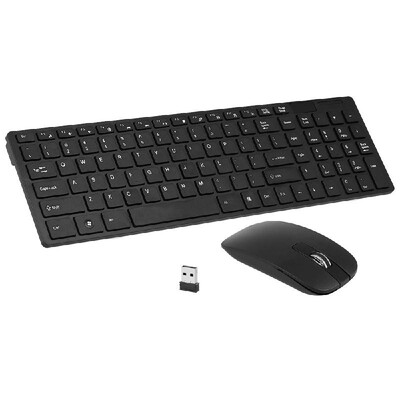 HK-06 24G Wireless Keyboard&Mouse Combo Computer Keyboard with Mouse Plug&Play for Laptop Black
HK-06 24G Wireless Keyboard&Mouse Combo Computer Keyboard with Mouse Plug&Play for Laptop Black