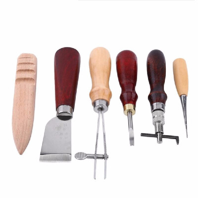 Professional 6pcs Leather Craft Tools Kit Hand Leathercraft Accessories Leather Making Tool Set
Professional 6pcs Leather Craft Tools Kit Hand Leathercraft Accessories Leather Making Tool Set