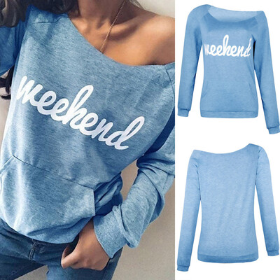 Starmoon Womens Letter Printed Strapless Sweatshirt Pocket Long Sleeve Pullover Blouse
Starmoon Womens Letter Printed Strapless Sweatshirt Pocket Long Sleeve Pullover Blouse