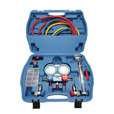 Car Air Conditioning Refrigerant Freon Double Valve Pressure Gauge with Seal Rings Diagnostic Repairing Tool Kit
Car Air Conditioning Refrigerant Freon Double Valve Pressure Gauge with Seal Rings Diagnostic Repairing Tool Kit
