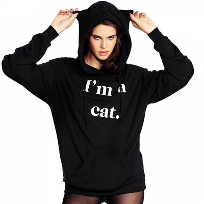 New Fashion Women Hoodie Sweatshirts Cat Ear Letter Print Long Sleeve Casual Loose Pullover Hooded Tops
New Fashion Women Hoodie Sweatshirts Cat Ear Letter Print Long Sleeve Casual Loose Pullover Hooded Tops