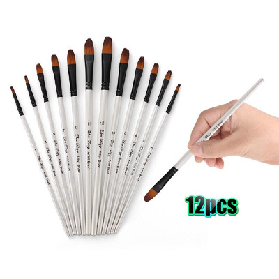 Professional Paintbrushes Set Nylon Hair Paint Brush Fine Detail Watercolor Oil Acrylic Paint Pack of 12pcs Art Painting Supplies
Professional Paintbrushes Set Nylon Hair Paint Brush Fine Detail Watercolor Oil Acrylic Paint Pack of 12pcs Art Painting Supplies