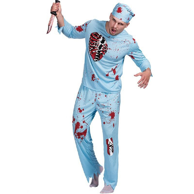 Adult Male Halloween Walking Dead Doctor Costume Top Pants Hat Masquerade Cosplay Party Performance Clothes Props-- Size
Adult Male Halloween Walking Dead Doctor Costume Top Pants Hat Masquerade Cosplay Party Performance Clothes Props-- Size