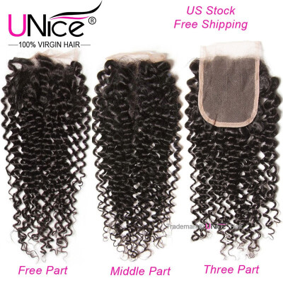 UNice 8A Brazilian Curly Virgin Hair Weave 3 Bundles with Human Hair Lace Closure 4"4
UNice 8A Brazilian Curly Virgin Hair Weave 3 Bundles with Human Hair Lace Closure 4"4