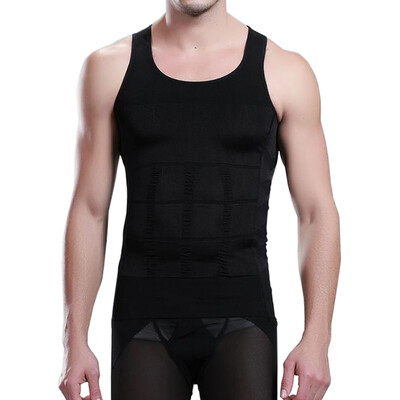 Men\s Body Shaper Slimming Shirt Tummy Waist Vest