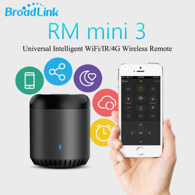Broadlink RM Mini3 Universal Intelligent WiFiIR4G Wireless Remote Controller Via IOS Android Smart Home Automation
Broadlink RM Mini3 Universal Intelligent WiFiIR4G Wireless Remote Controller Via IOS Android Smart Home Automation