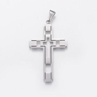304 Stainless Steel Big Pendants Large Hole Pendants Cross Stainless Steel Color 55x335x2mm Hole 10x4mm
304 Stainless Steel Big Pendants Large Hole Pendants Cross Stainless Steel Color 55x335x2mm Hole 10x4mm