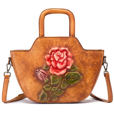 Women Retro Shoulder Embossed Messenger Cross Body Handbag Tote National Style Top Handle Bags Female Brush Genuine Leather Bag
Women Retro Shoulder Embossed Messenger Cross Body Handbag Tote National Style Top Handle Bags Female Brush Genuine Leather Bag