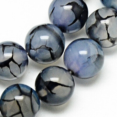 Natural Dragon Veins Agate Beads Strands Dyed Round SteelBlue 8mm Hole 1mm about 48pcsstrand 1496
Natural Dragon Veins Agate Beads Strands Dyed Round SteelBlue 8mm Hole 1mm about 48pcsstrand 1496